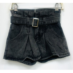 Jupe-short jean noir